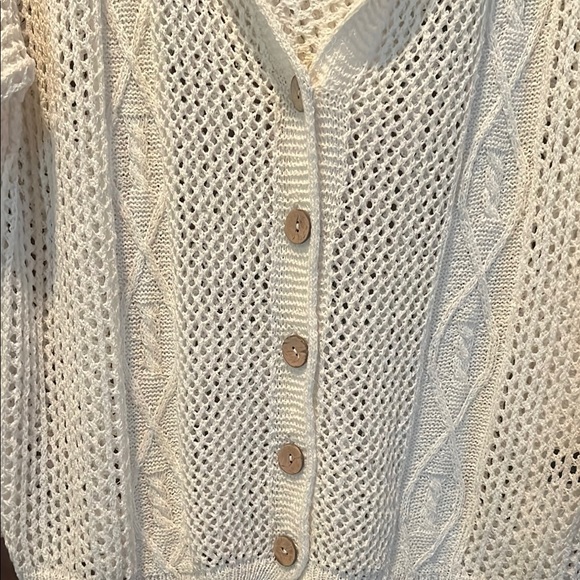 POL White Cardigan with Hood - Picture 4 of 4